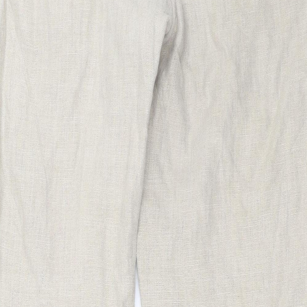Hobbs Womens Beige   Trousers  Size 14 L30 in