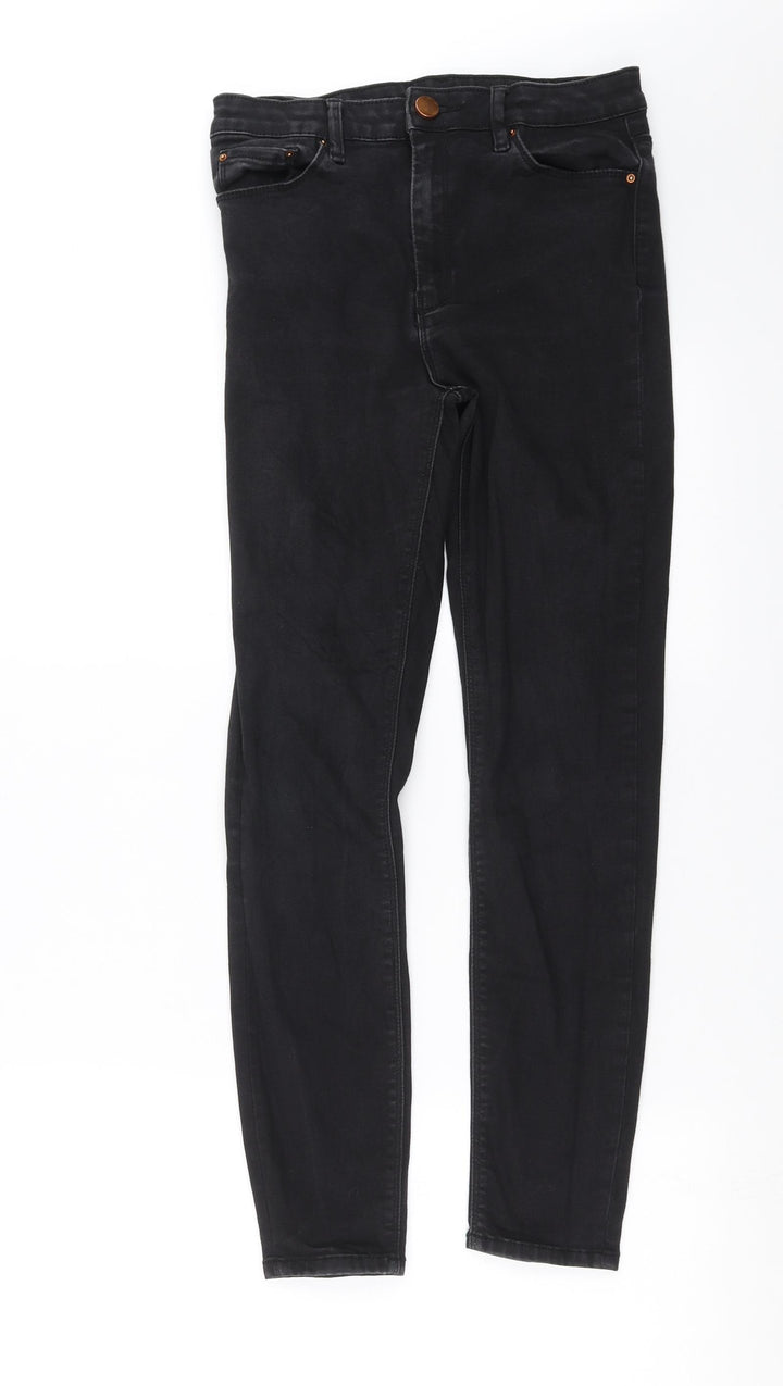 ASOS Womens Black Denim Skinny Jeans Size 28 in L28 in
