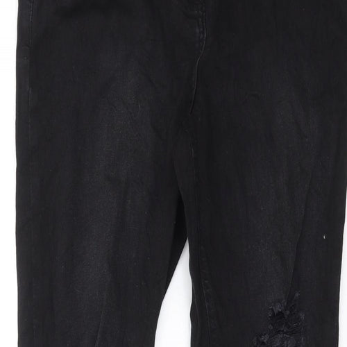 Studio Denim Womens Black  Denim Skinny Jeans Size 12 L28 in