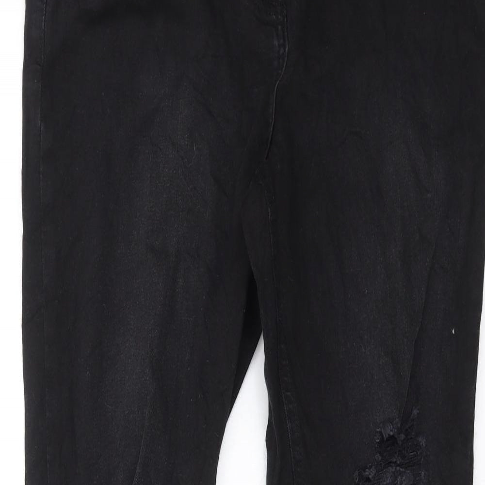 Studio Denim Womens Black  Denim Skinny Jeans Size 12 L28 in
