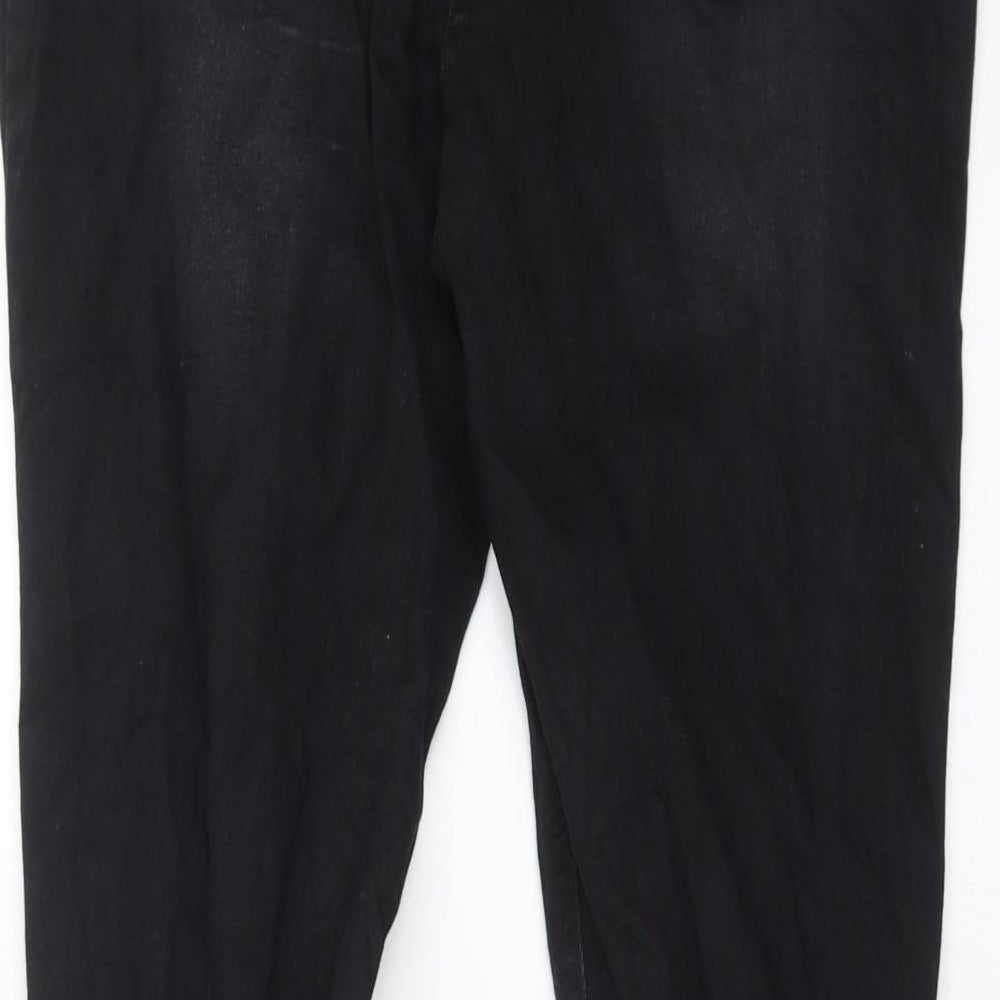 Studio Denim Womens Black  Denim Skinny Jeans Size 12 L28 in