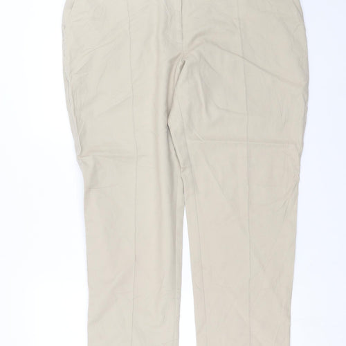 Warehouse Womens Beige   Trousers  Size 18 L26 in