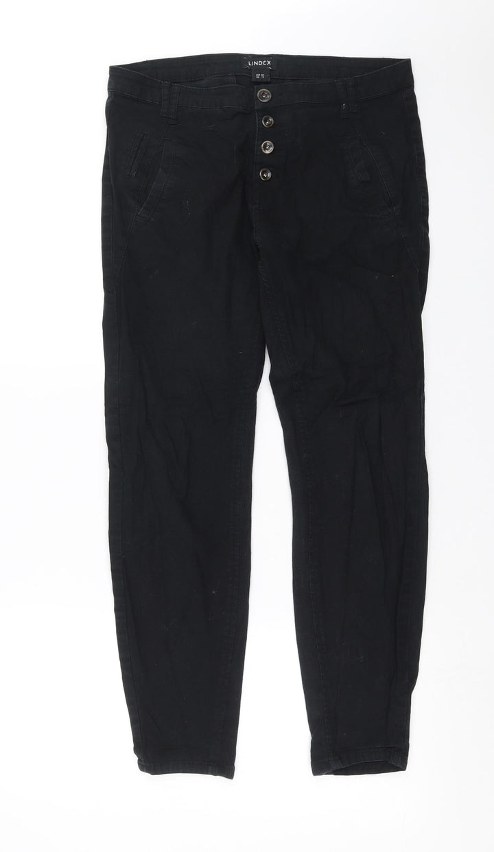 Lindex Womens Black  Denim Skinny Jeans Size 12 L27 in