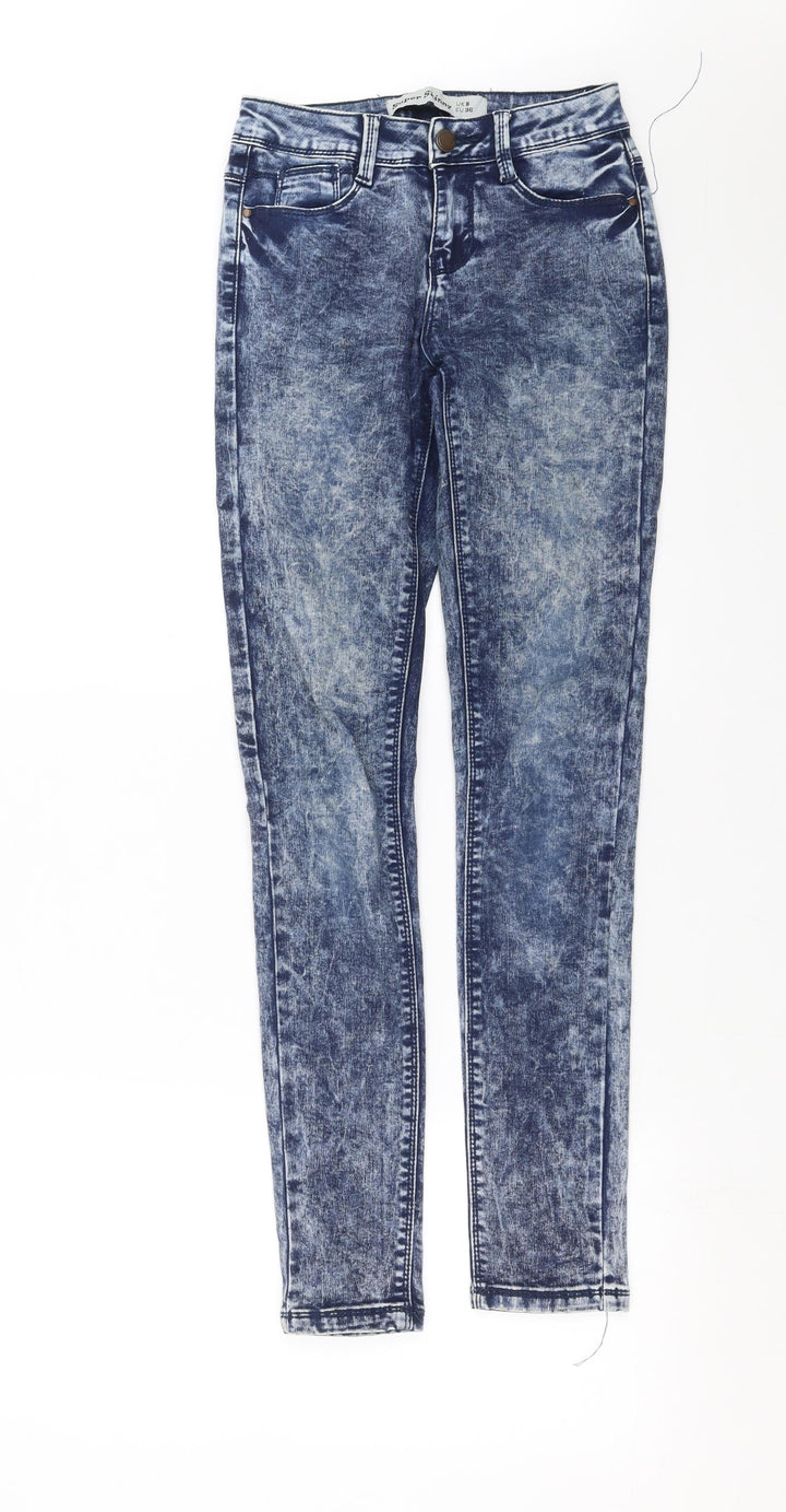 New Look Womens Blue  Denim Skinny Jeans Size 8 L30 in