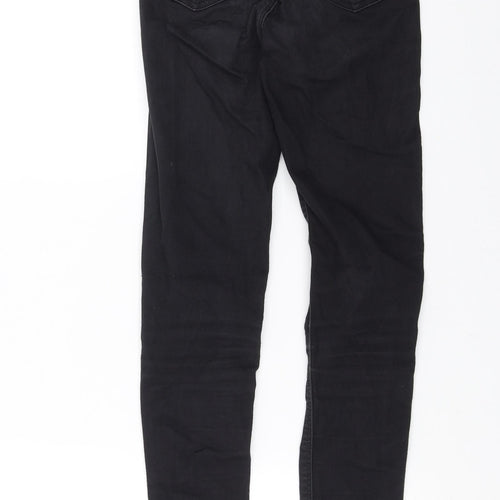 Topshop Womens Black  Denim Skinny Jeans Size 24 in L28 in