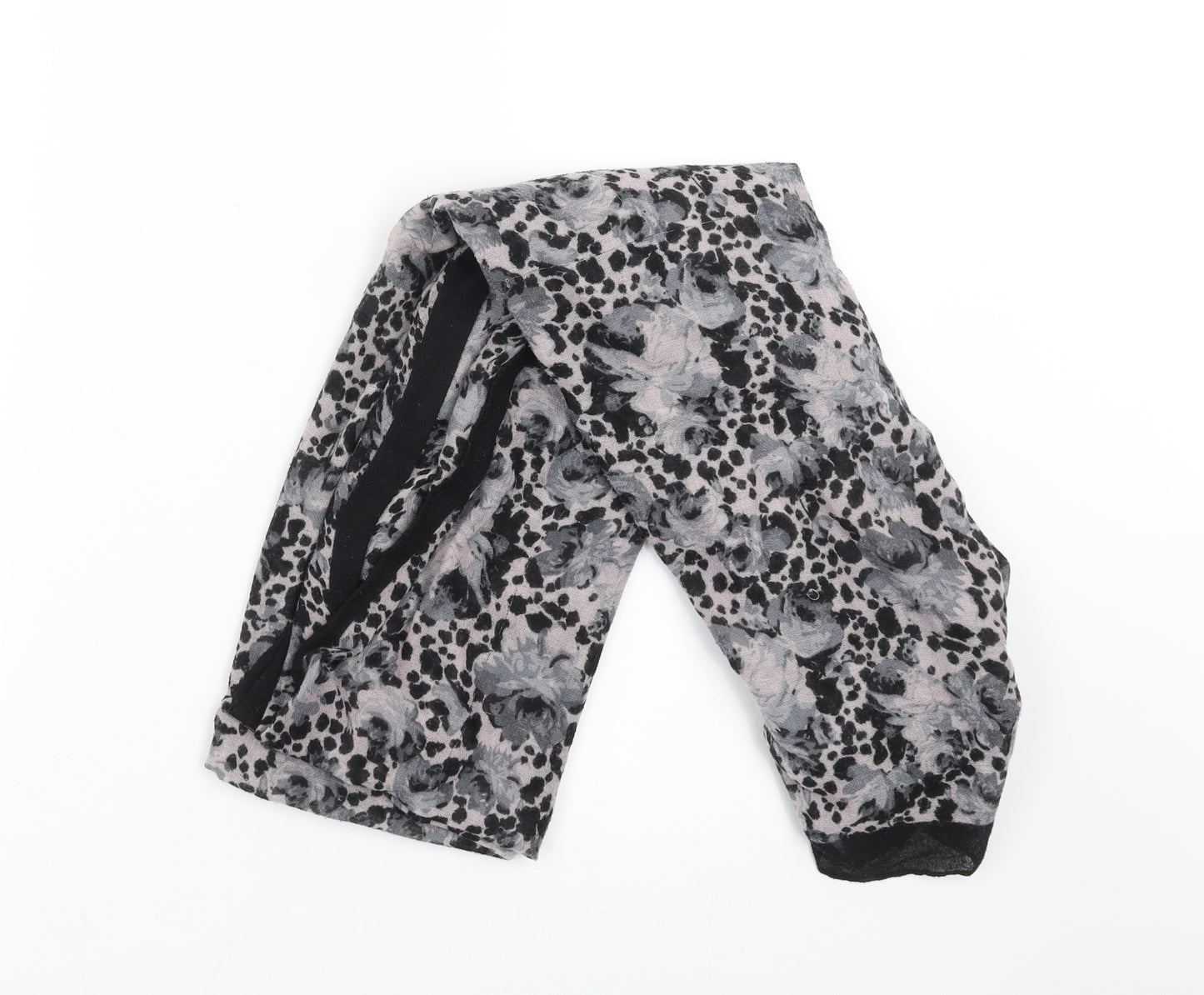 Preworn Womens Black Geometric   Shawl/Wrap