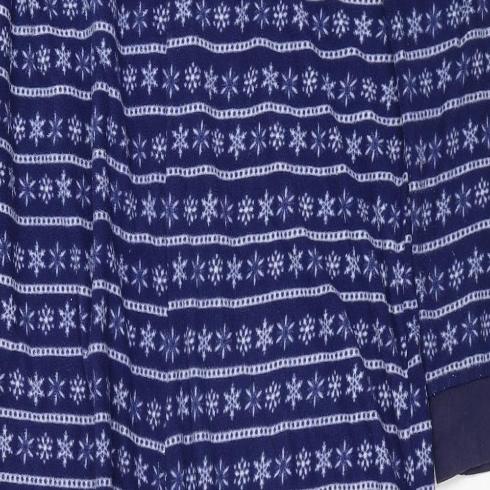 Warm & Cosy Womens Blue Fair Isle  Top One Piece Size 14  - onesie