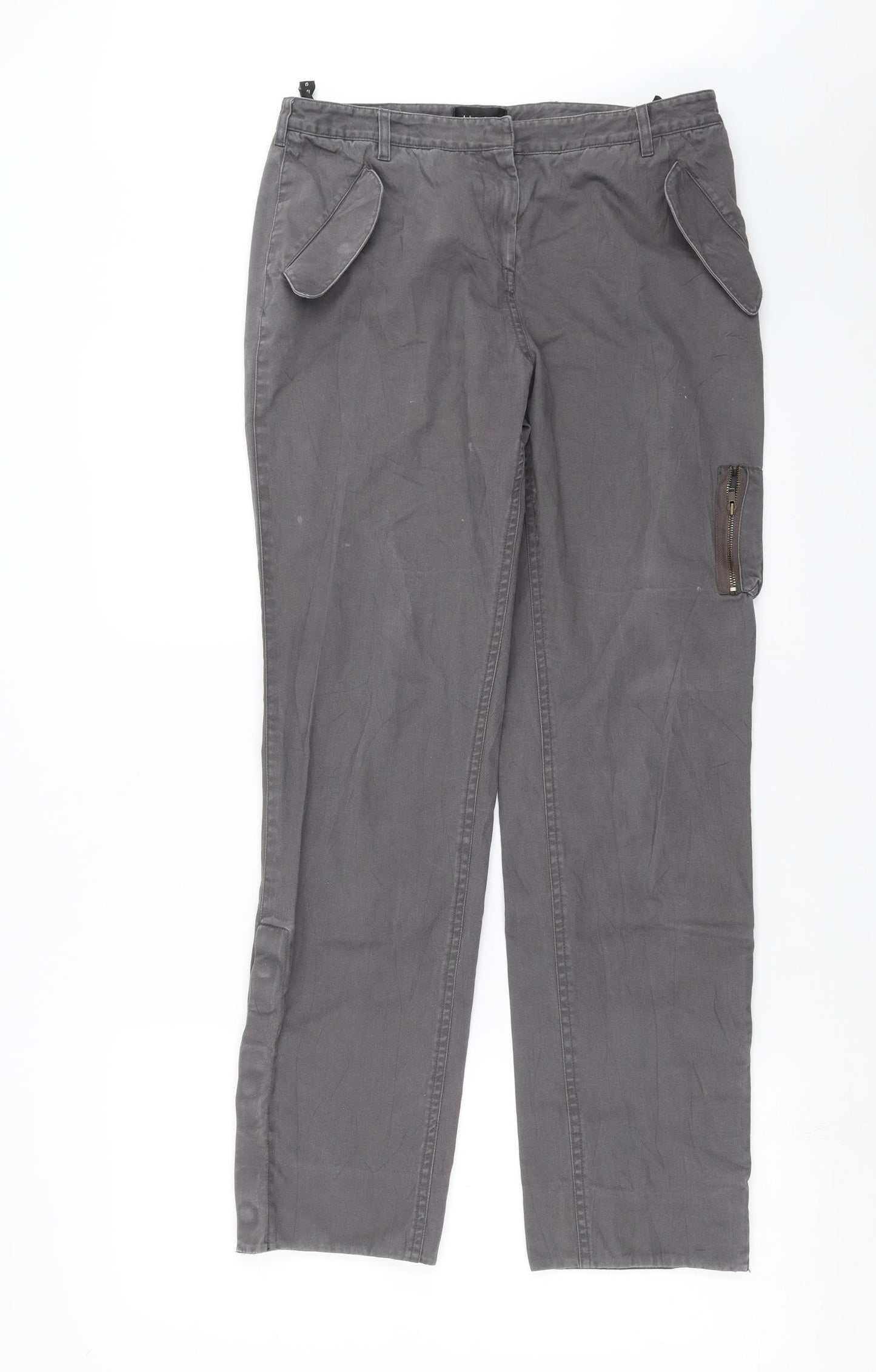Linea Womens Grey   Trousers  Size 10 L29 in
