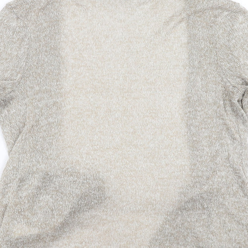 New Look Womens Beige  Knit Cardigan Jumper Size 12