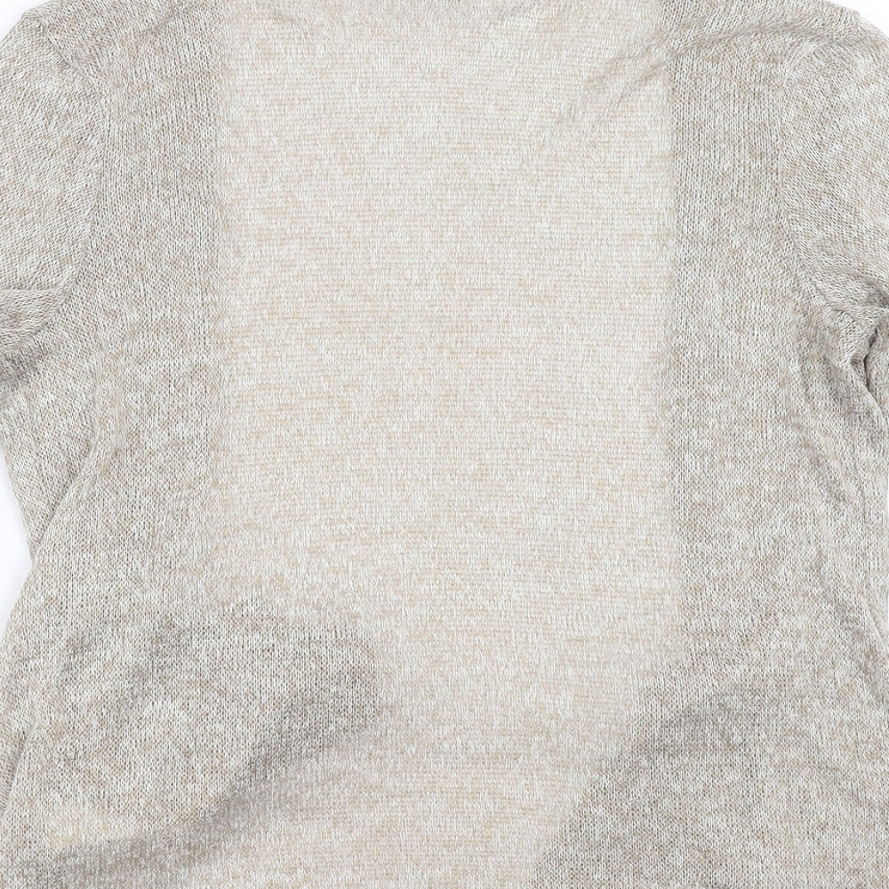 New Look Womens Beige  Knit Cardigan Jumper Size 12