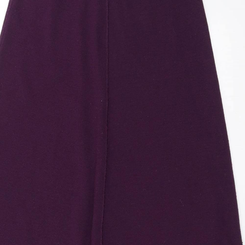 Marks and Spencer Womens Purple  Knit Maxi Skirt Size 8