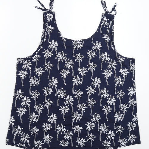 bonprix Womens Blue   Basic Tank Size XL