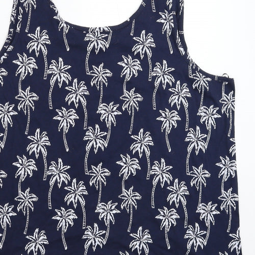 bonprix Womens Blue   Basic Tank Size XL