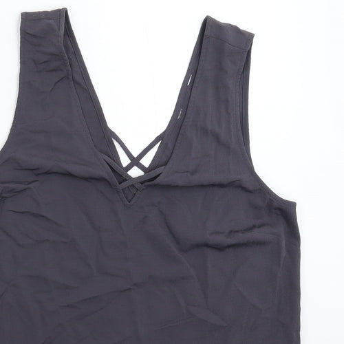 New Look Womens Grey   Basic Tank Size 12
