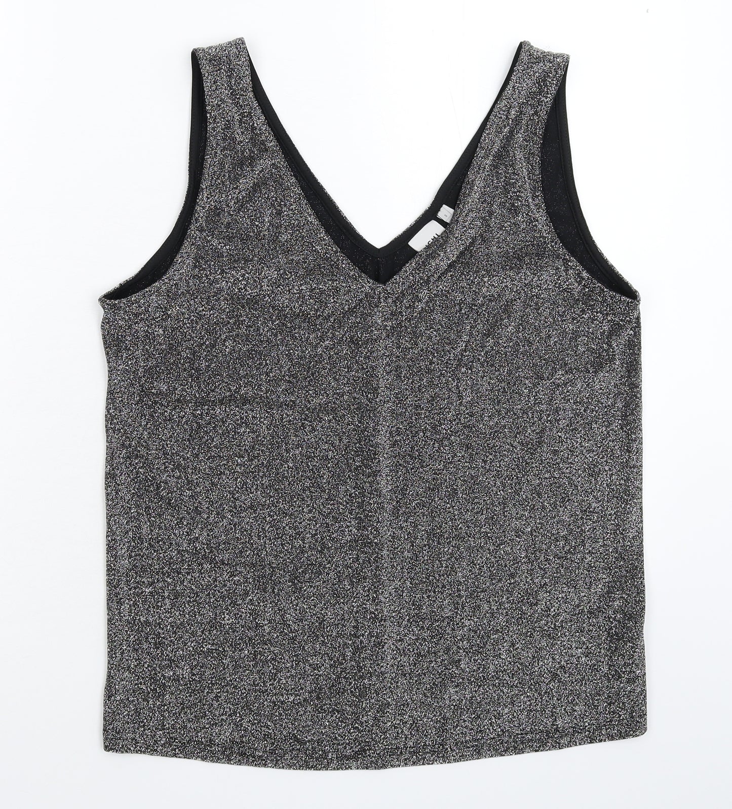 ICHI Womens Silver   Basic Tank Size S