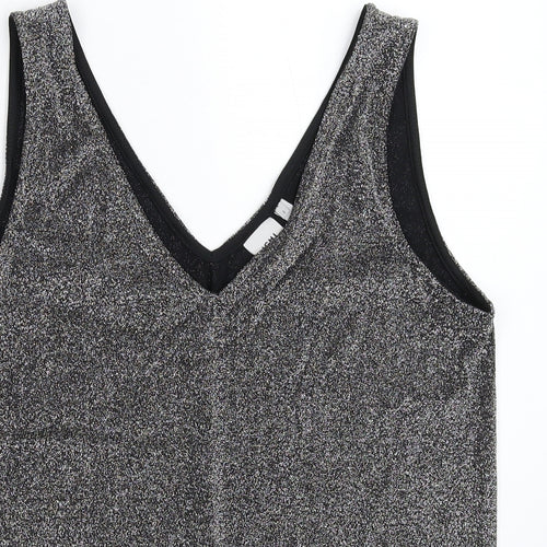 ICHI Womens Silver   Basic Tank Size S