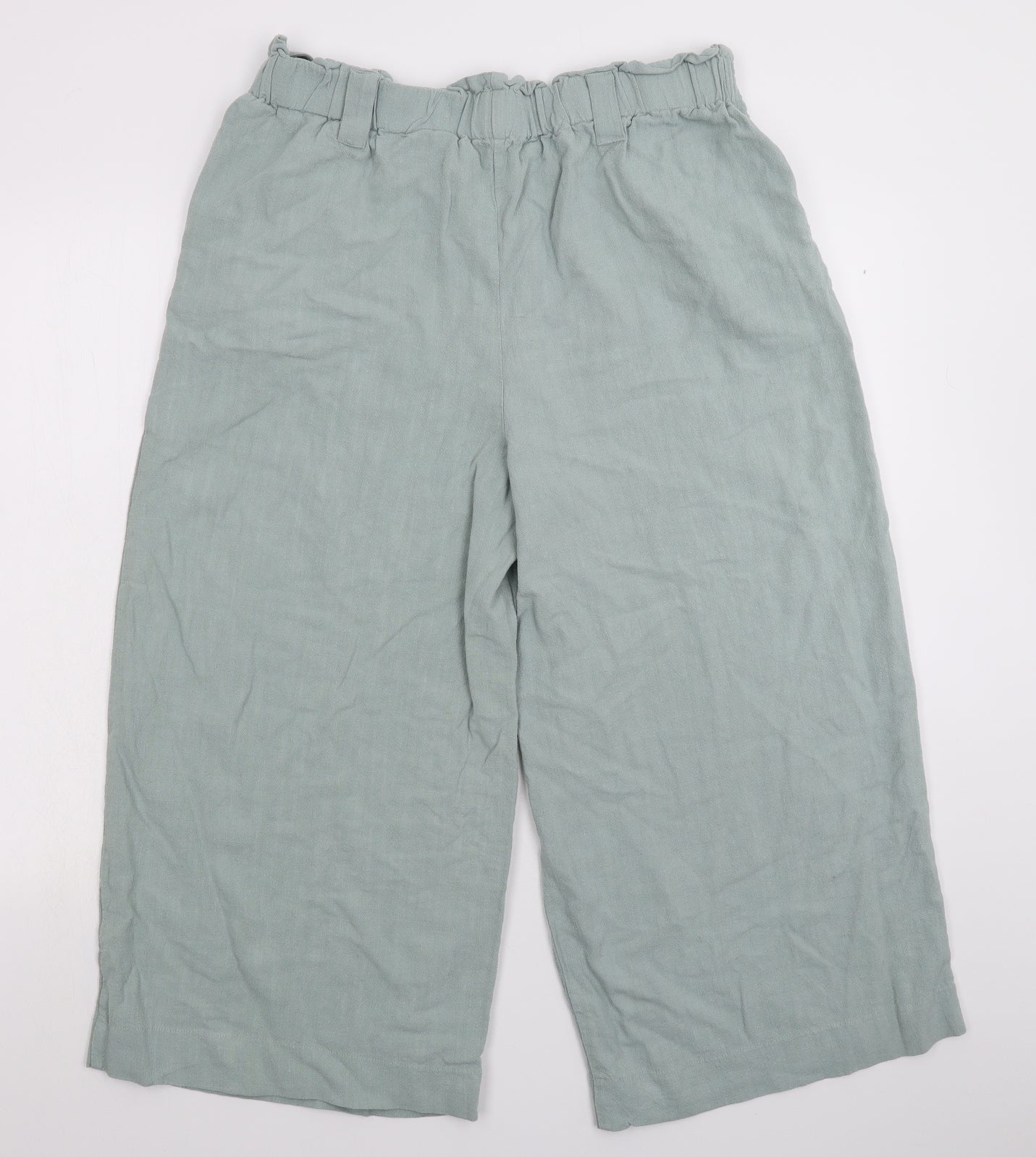 New Look Womens Grey   Cropped Trousers Size 16 L22 in