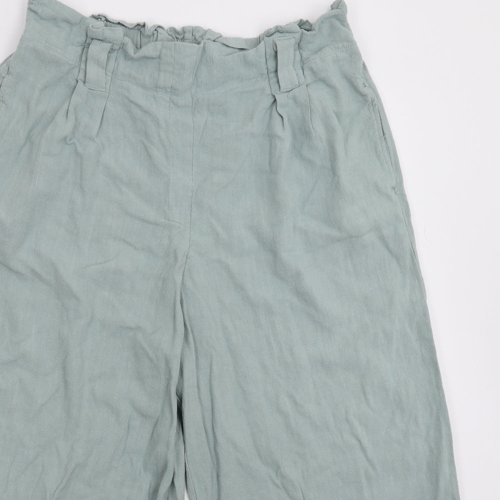New Look Womens Grey   Cropped Trousers Size 16 L22 in