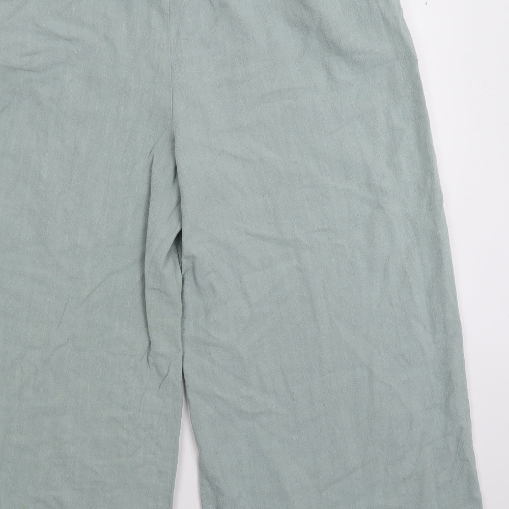 New Look Womens Grey   Cropped Trousers Size 16 L22 in