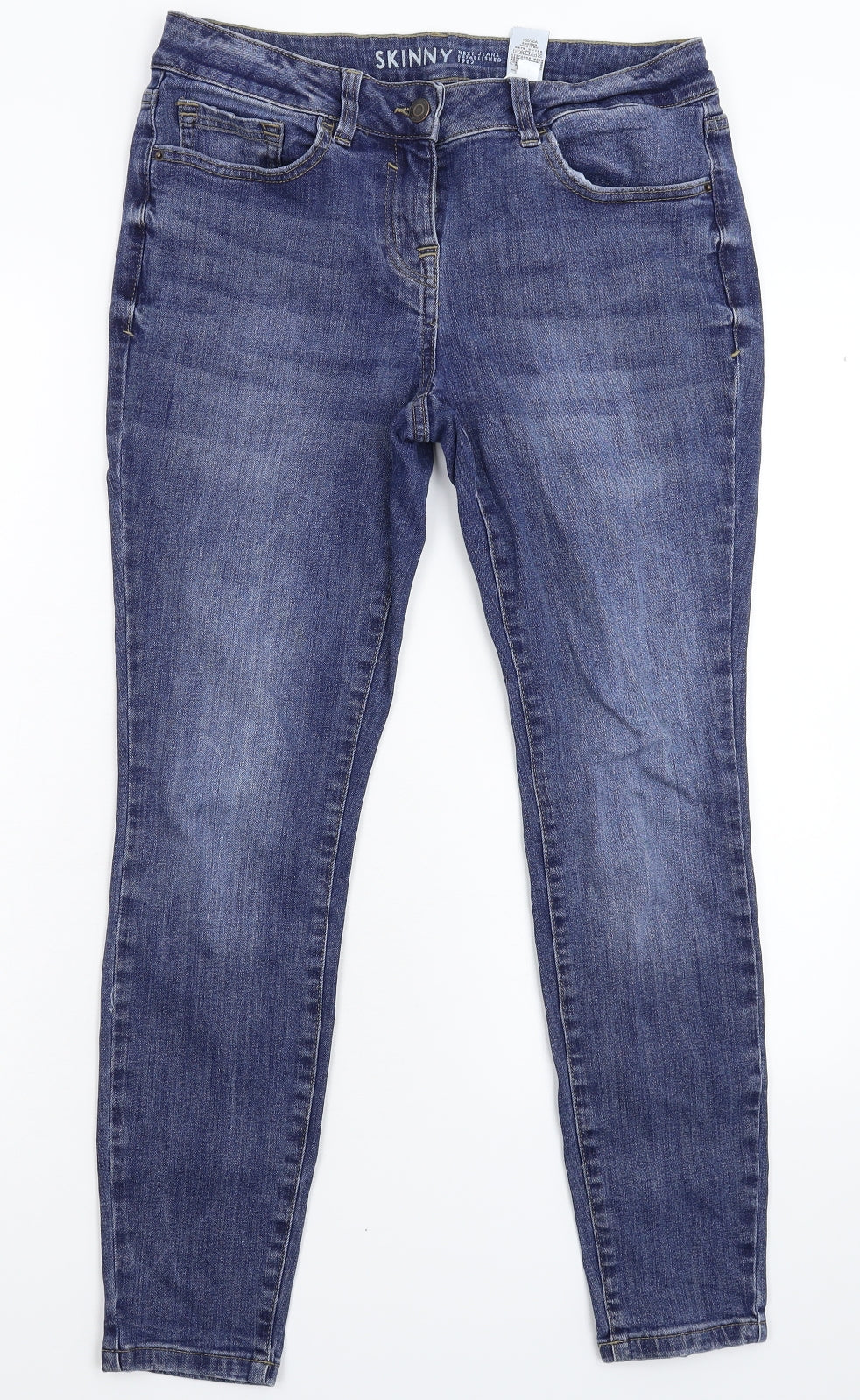 NEXT Womens Blue  Denim Skinny Jeans Size 12 L26 in