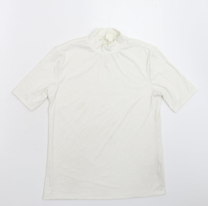 H&M Womens White   Pullover Jumper Size M