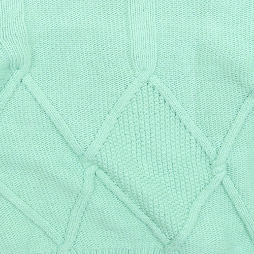 Gallery Womens Green  Knit Pullover Jumper Size L