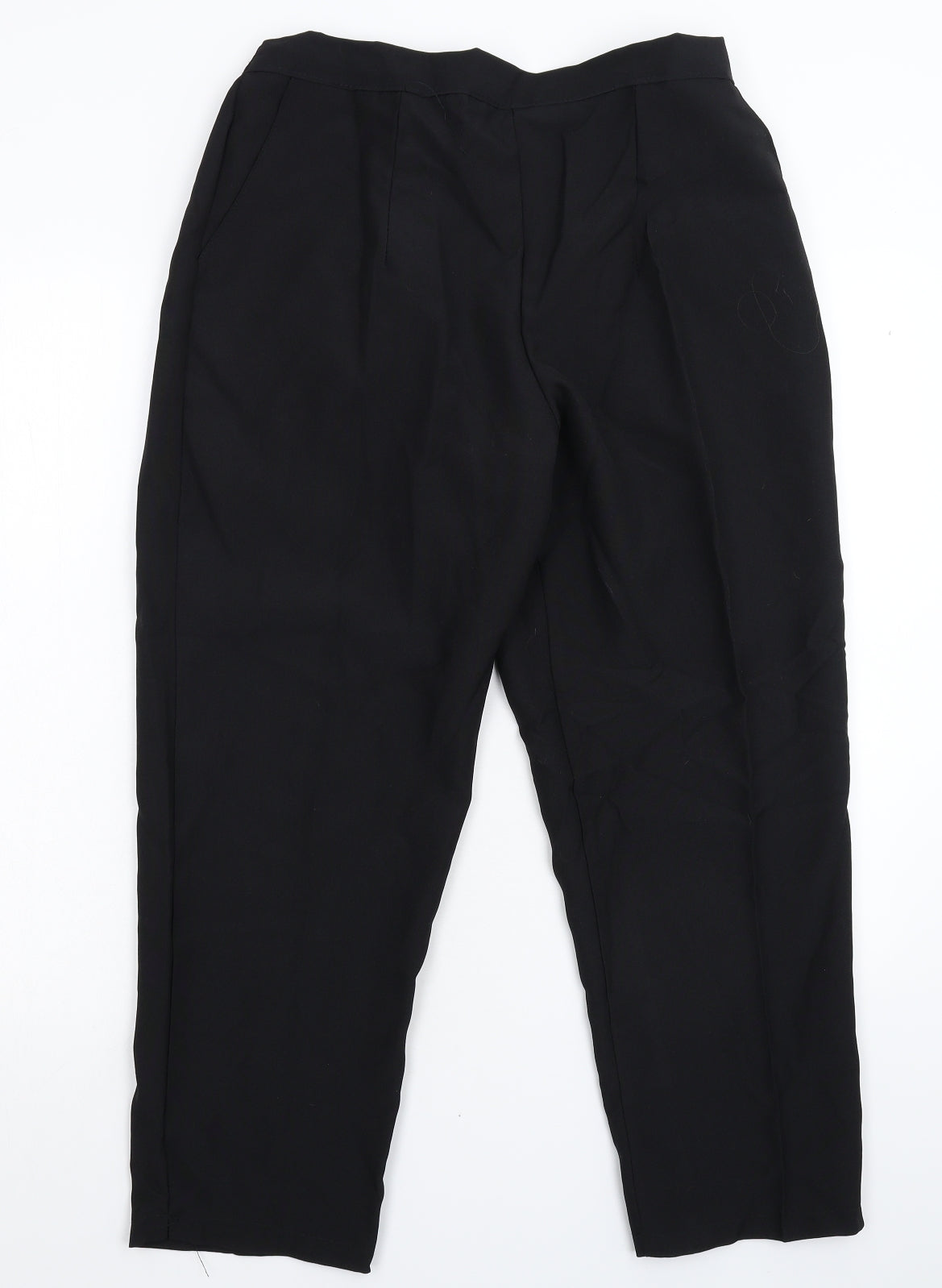 Preworn Womens Black   Trousers  Size 16 L25 in