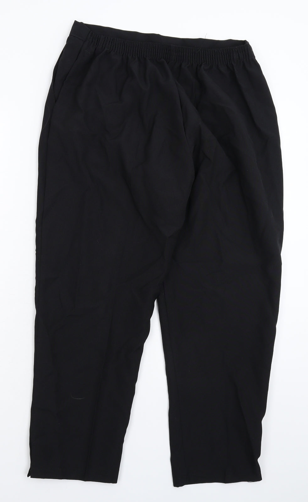 Preworn Womens Black   Trousers  Size 16 L25 in