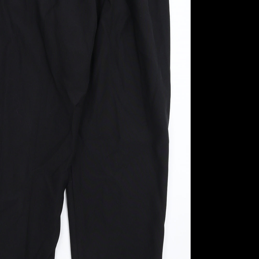 Preworn Womens Black   Trousers  Size 16 L25 in