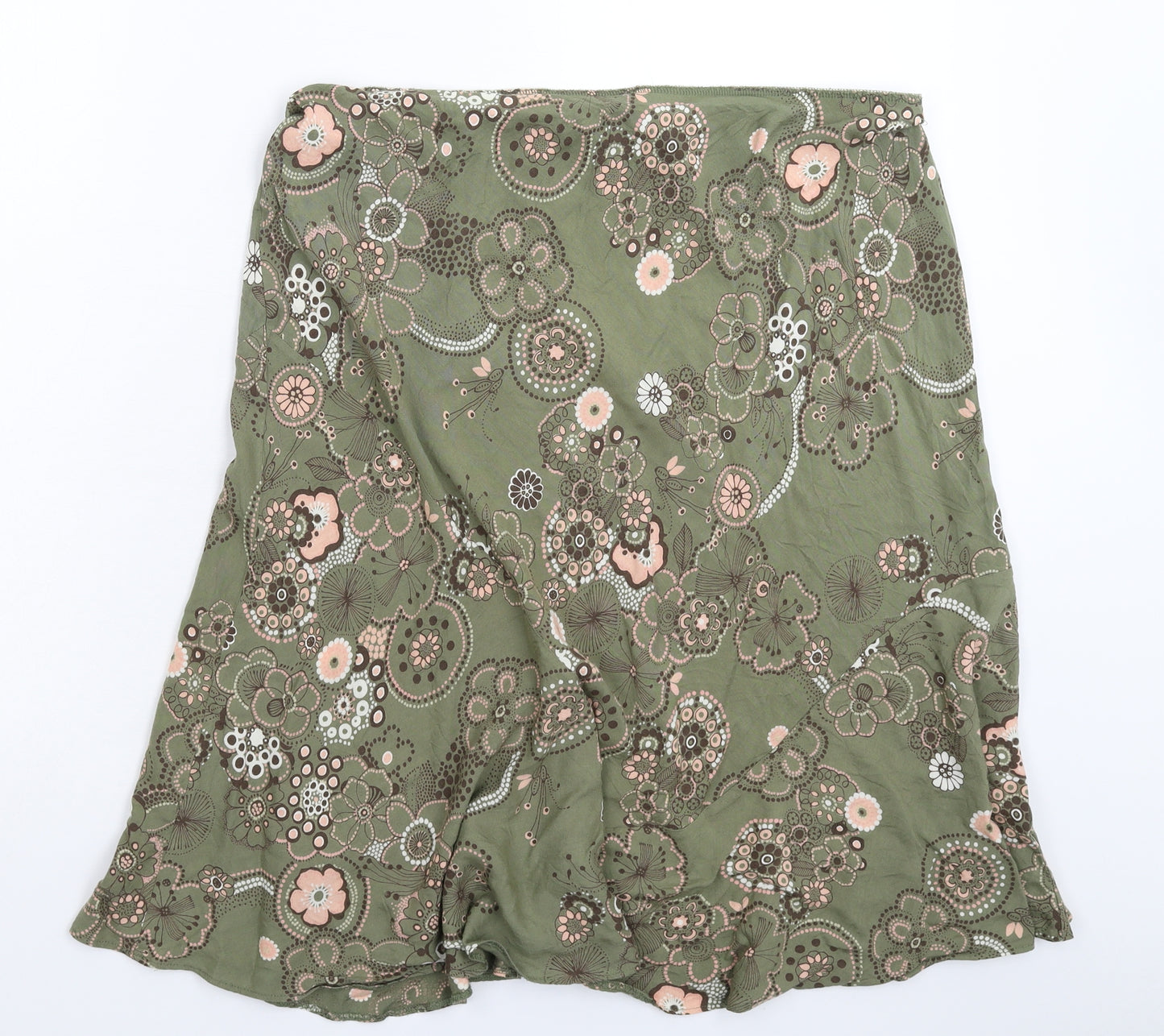 Marks and Spencer Womens Green   Flare Skirt Size 18
