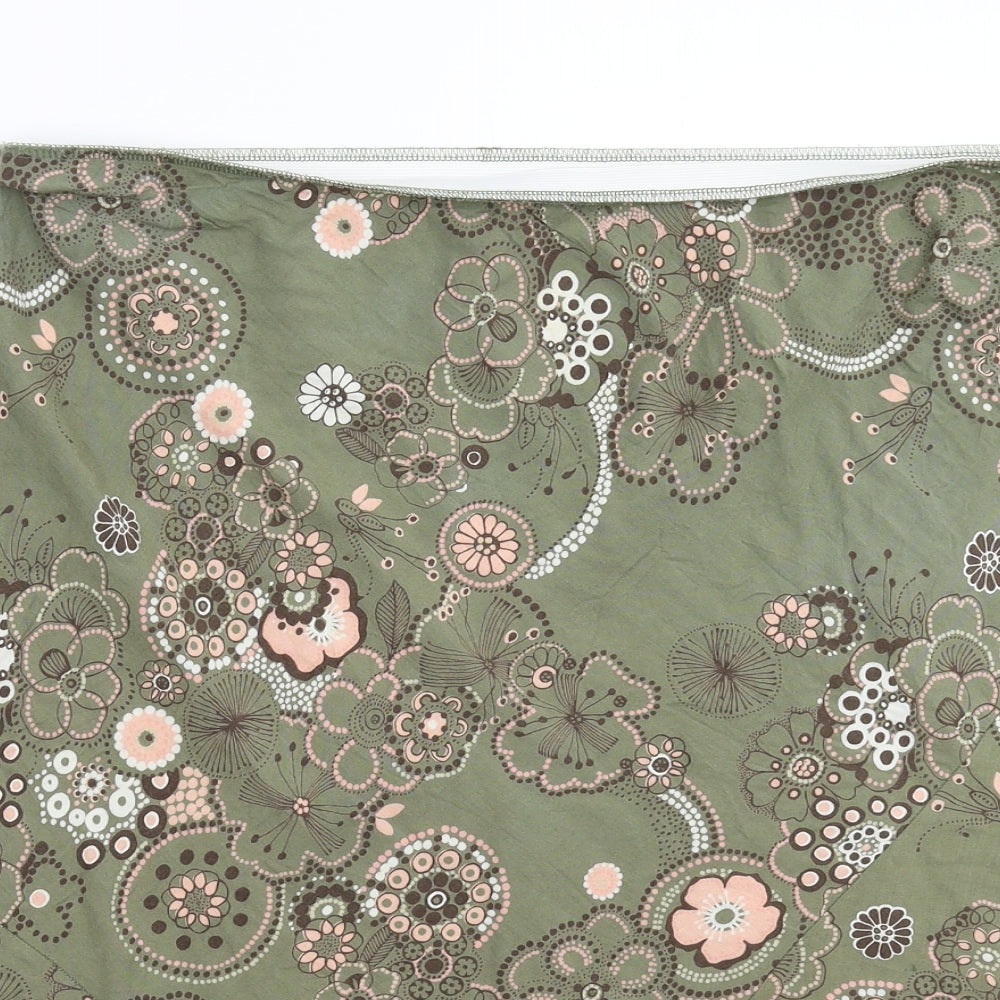 Marks and Spencer Womens Green   Flare Skirt Size 18