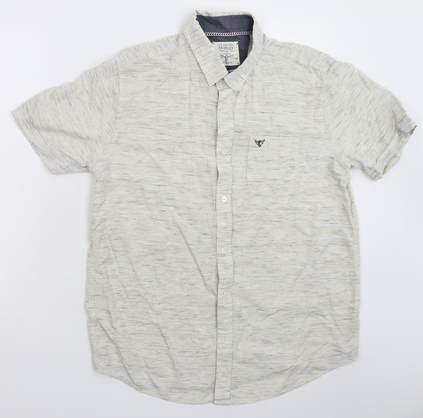 Morley Mens Grey    Button-Up Size L