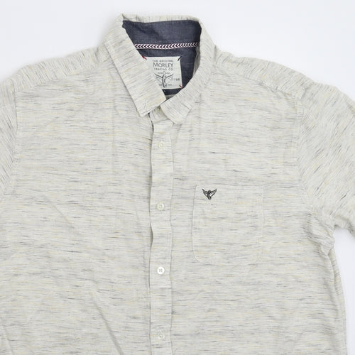 Morley Mens Grey    Button-Up Size L