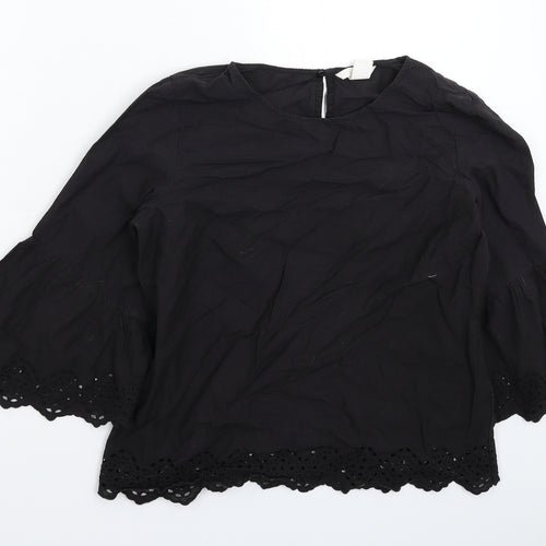 H&M Womens Black   Basic T-Shirt Size 8