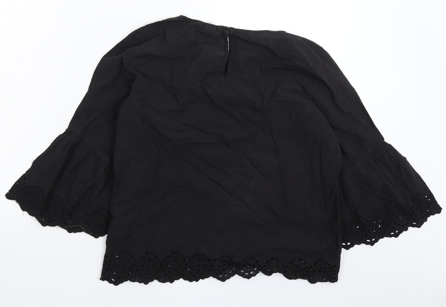 H&M Womens Black   Basic T-Shirt Size 8