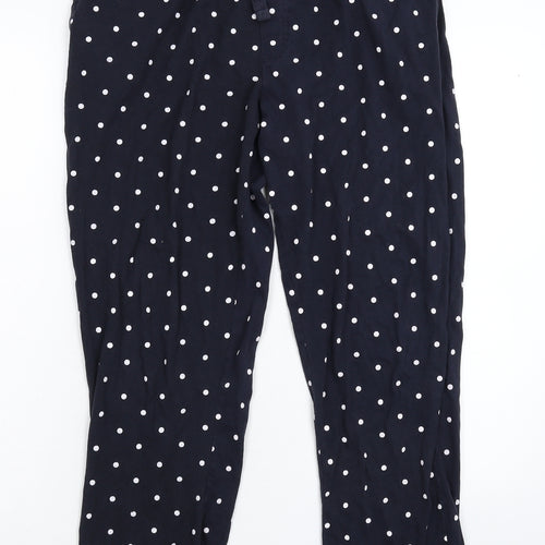 Threadbare Womens Blue Polka Dot  Sweatpants Trousers Size M L27 in