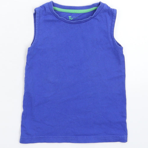TU Boys Blue   Basic Tank Size 2-3 Years