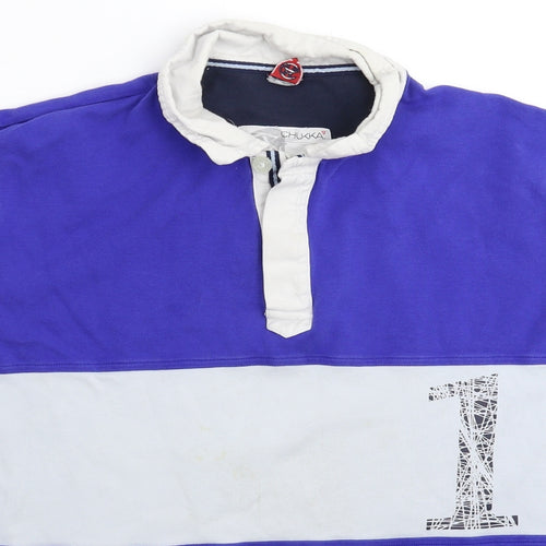 Chukka Mens Multicoloured Striped   Polo Size S
