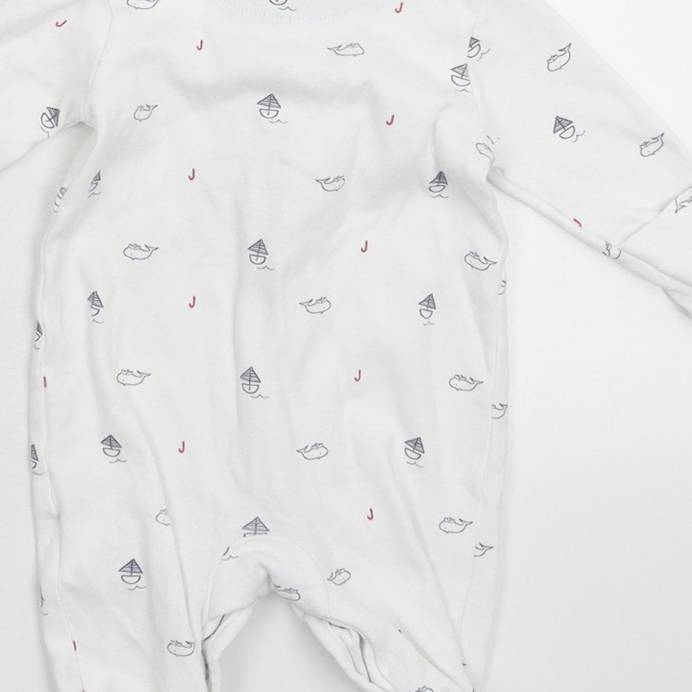 Jasper Conran Baby White   Babygrow One-Piece Size 0-3 Months