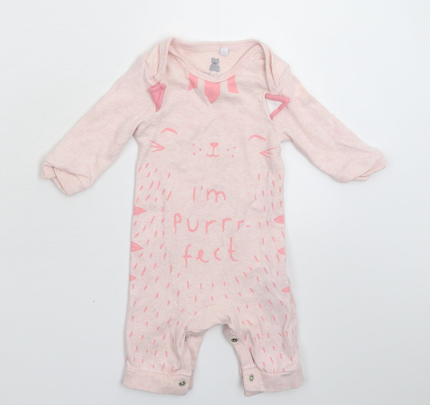 Blue Zoo Baby Pink   Babygrow One-Piece Size 3-6 Months