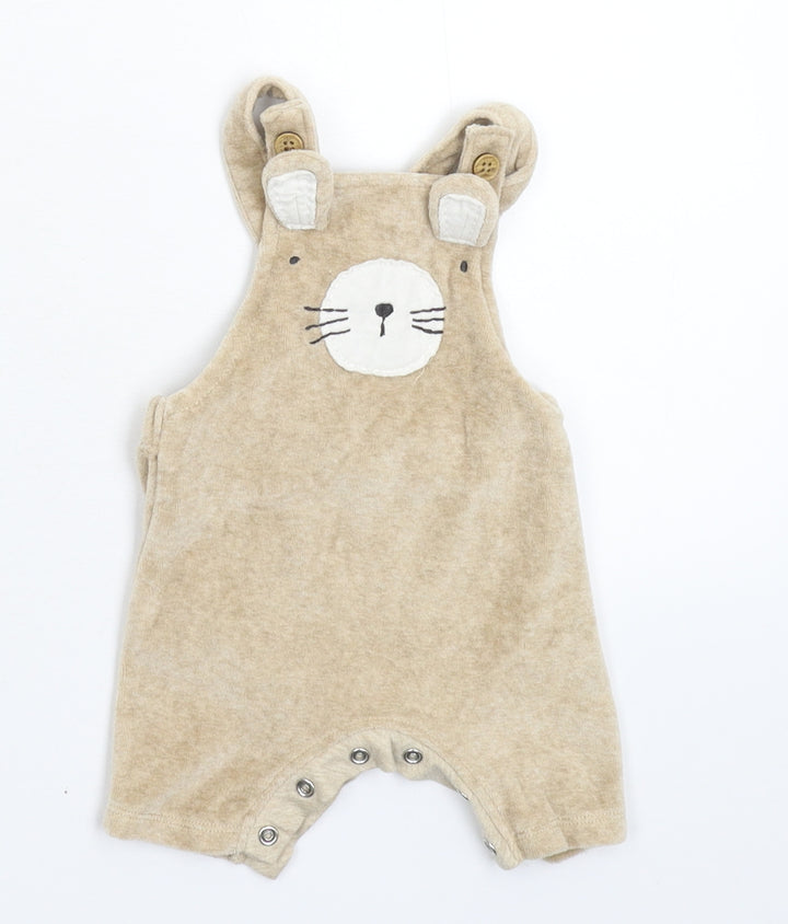 NEXT Baby Grey   Dungaree One-Piece Size 3-6 Months