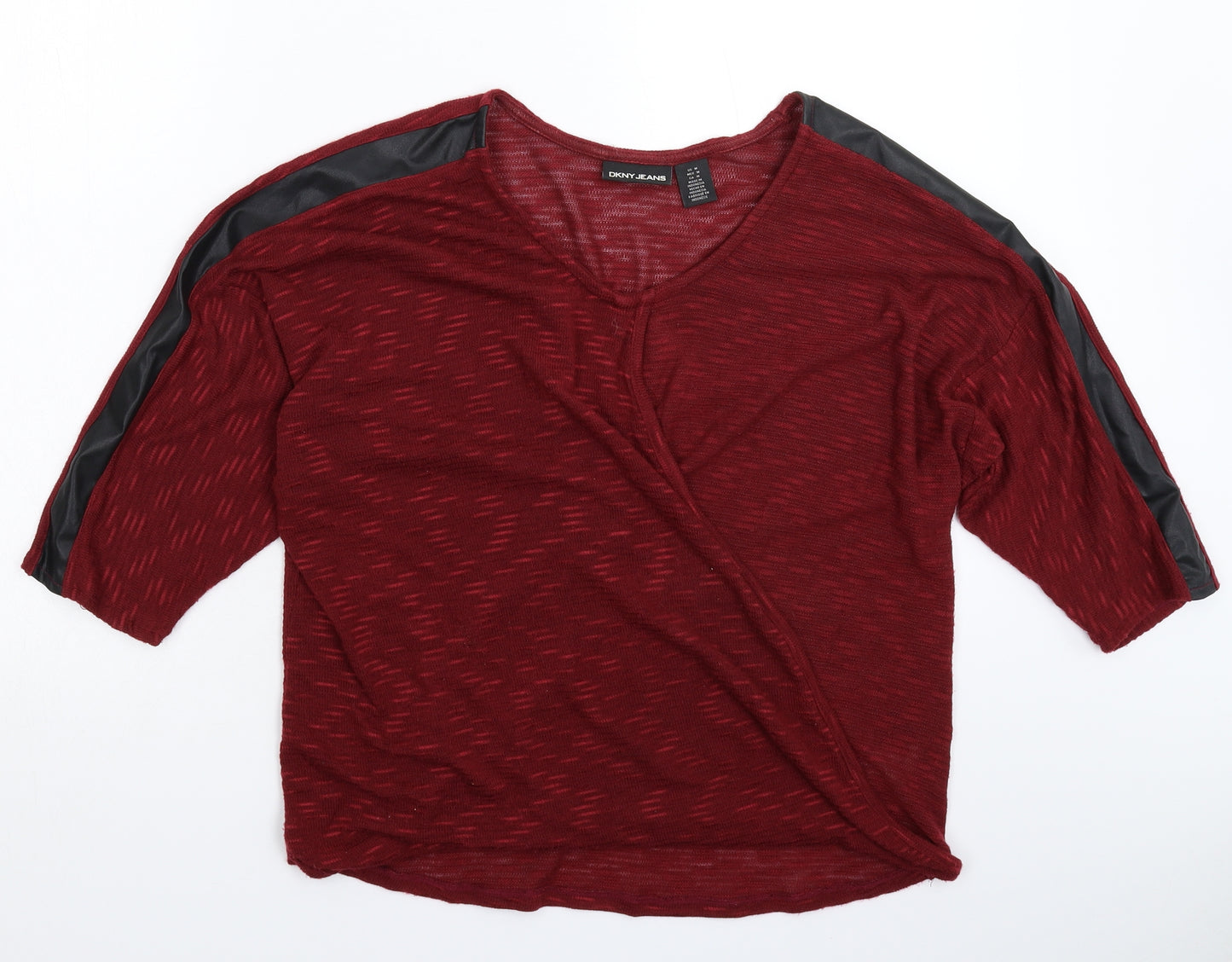 DKNY Womens Brown  Knit Pullover Jumper Size M