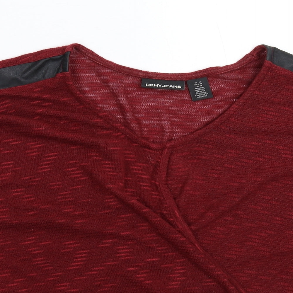 DKNY Womens Brown  Knit Pullover Jumper Size M