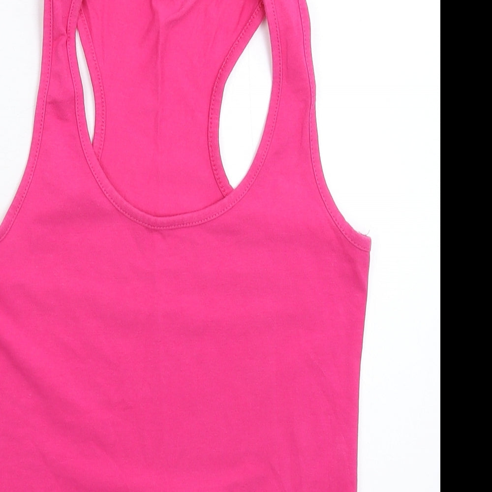 Megi Womens Pink   Basic Tank Size S