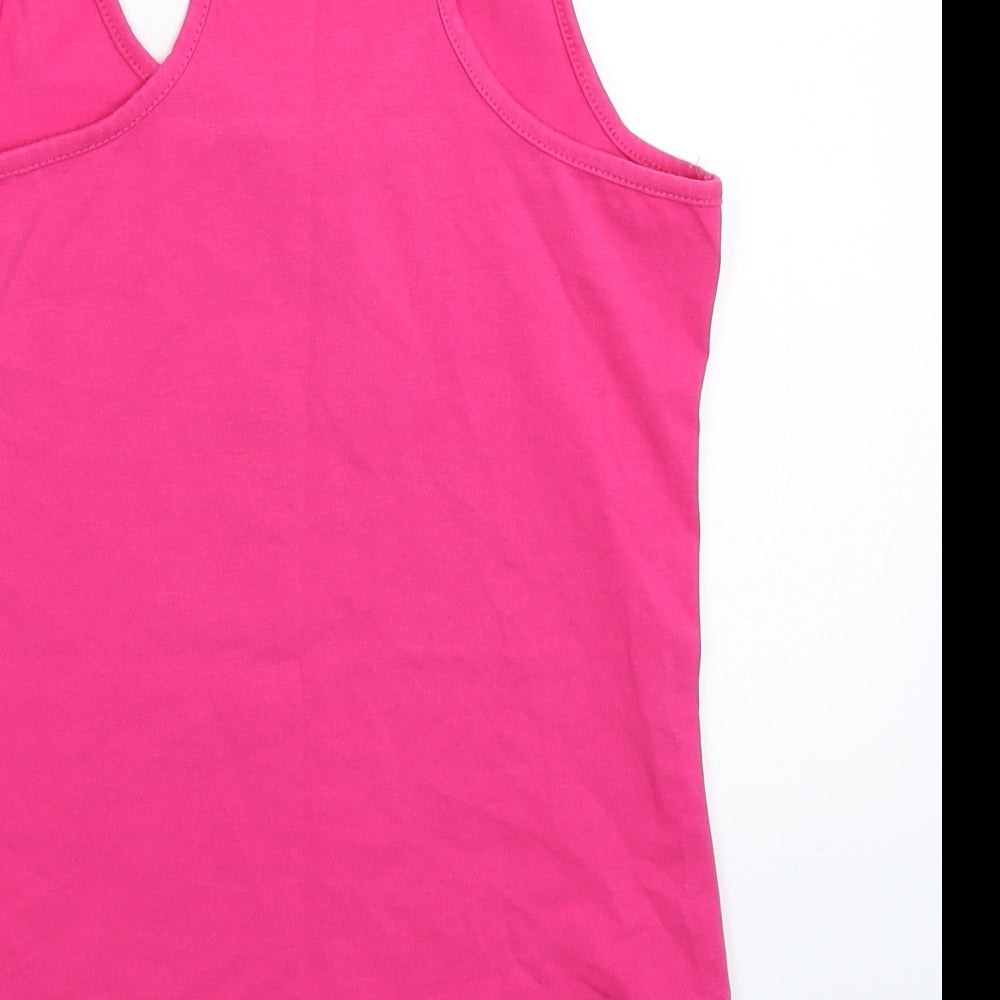 Megi Womens Pink   Basic Tank Size S