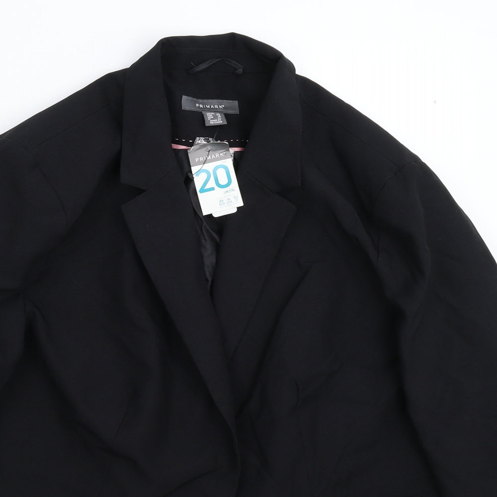 Primark Womens Black   Jacket Suit Jacket Size 20