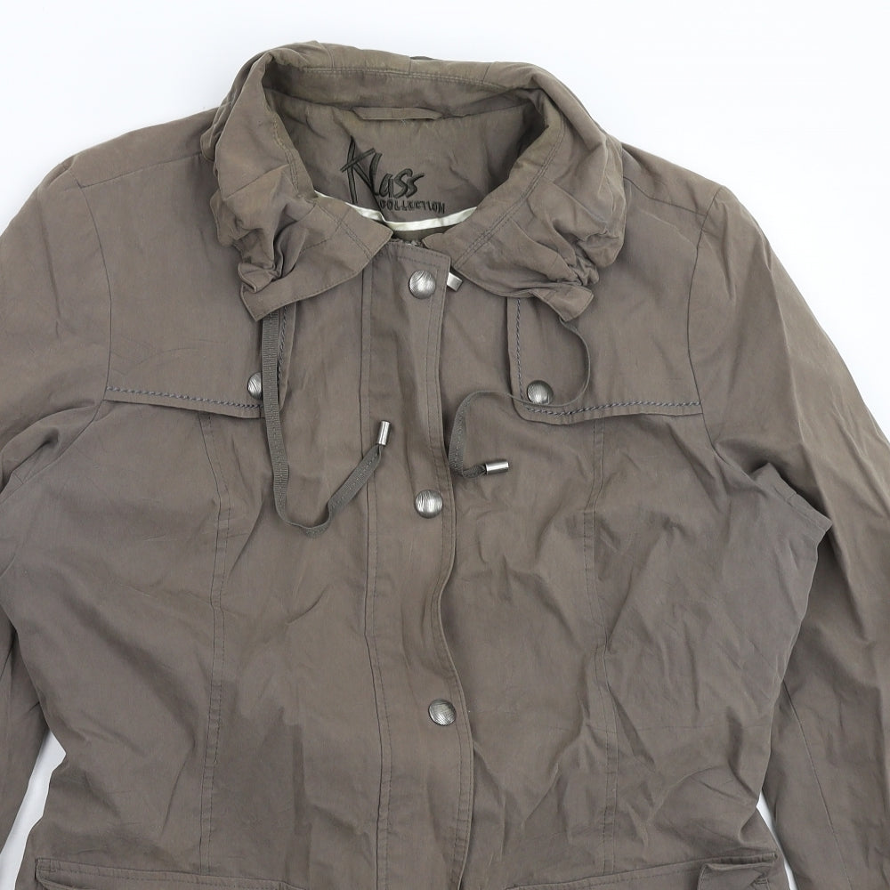 Klass Womens Grey   Jacket Coat Size 16
