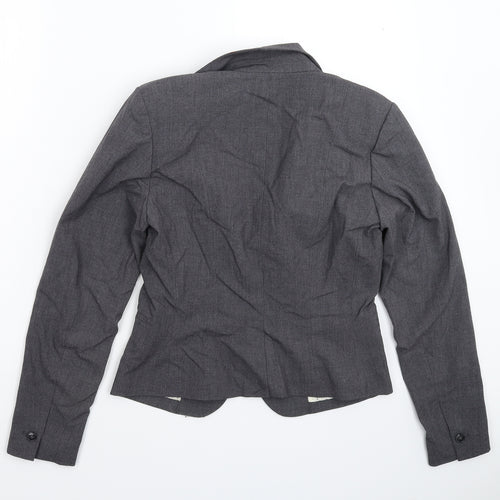 H&M Womens Grey   Jacket Suit Jacket Size 12