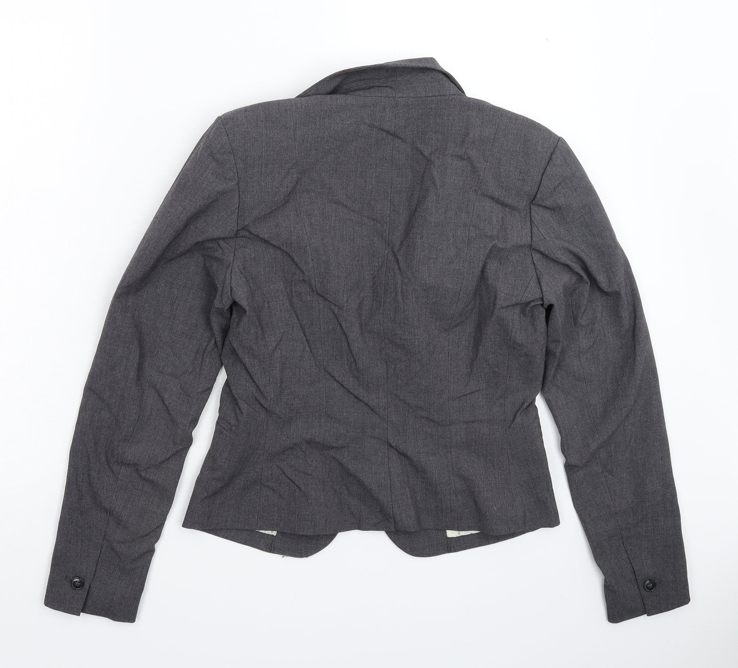 H&M Womens Grey   Jacket Suit Jacket Size 12