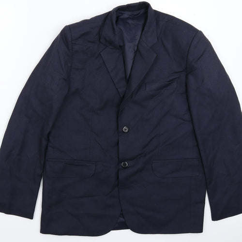 Preworn Mens Blue   Jacket Suit Jacket Size 40